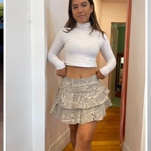 *New* never worn Dibo Bodi Newspaper Skirt - Ra Ra 2 layers